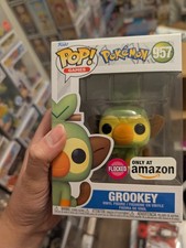 Funko Pop! Vinyl: Pokémon - Grookey (Flocked) - Amazon (Exclusive)
