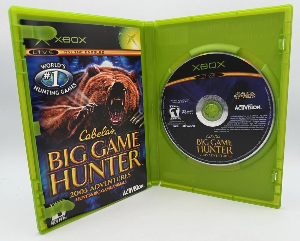 Cabela's Big Game Hunter Adventures Microsoft Xbox,Complete Manual 2005 - Image 3 of 3