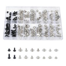 180Pcs Computer Screws Assortment Kit, Black CM and Silver 