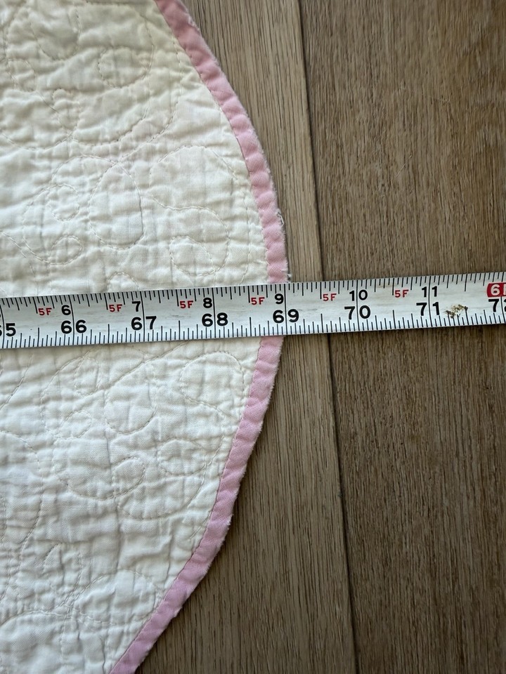 Vintage Wedding Ring Quilt Hand Stitched With Wall Hang Backing | eBay ...