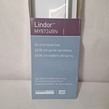Moen Lindor 24-in Brushed Nickel Wall Mount Single Towel Bar Model MY8724BN