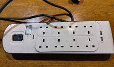 Belkin BSV804af2M Surge Protected 8-Socket Extension Lead with USB 2 m