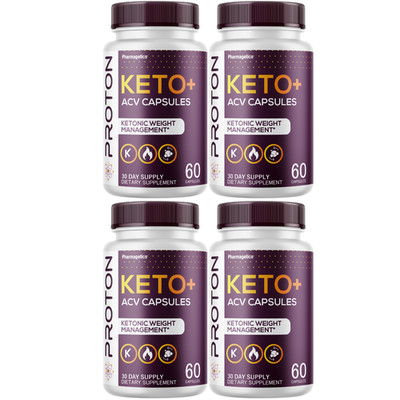 Proton Keto Weight Management Supplement, (4 Bottles) Official Ketonic Formula
