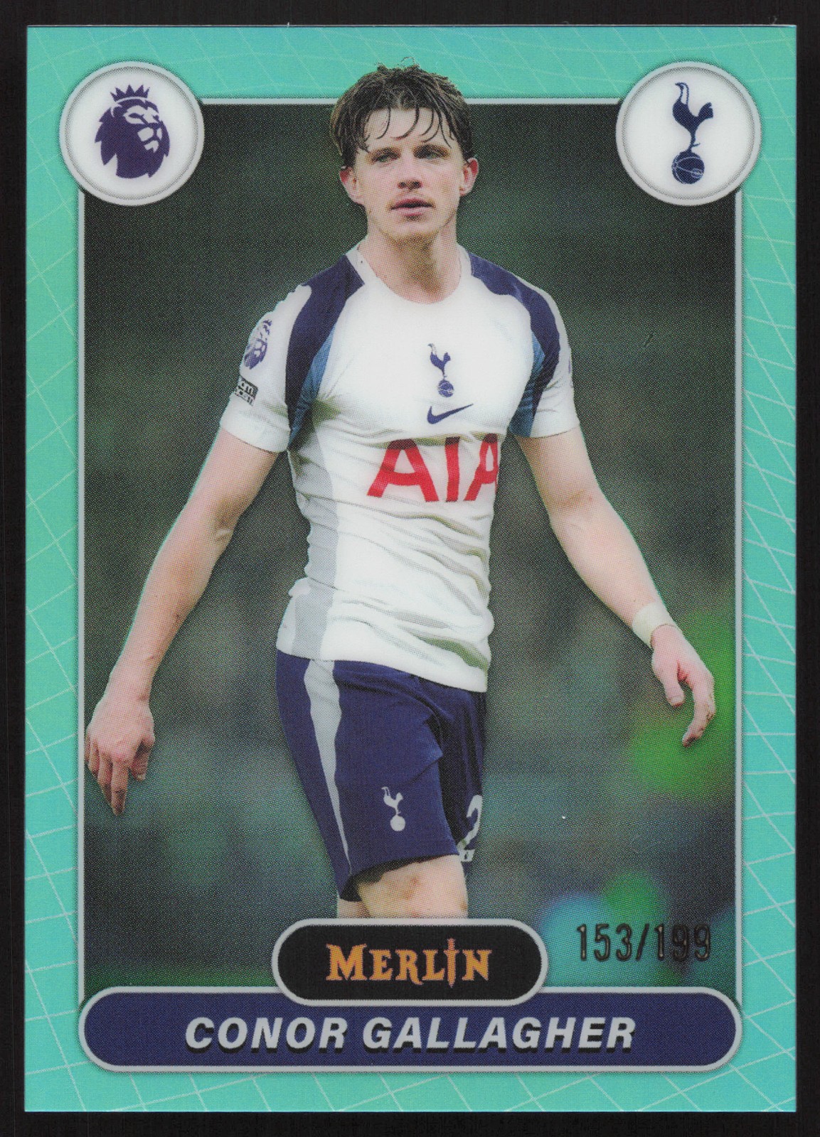 2026 Merlin Premier League #175 Conor Gallagher Aqua Refractor #/199