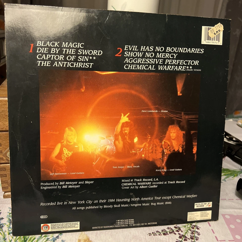 LP Slayer Live Undead Metal Blade Records Vinyl 12“ Schallplatte - Bild 2 von 2