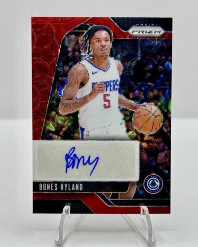 2024-25 Panini Prizm BONES HYLAND Red Scope Prizm Auto Choice Clippers SSP MINT