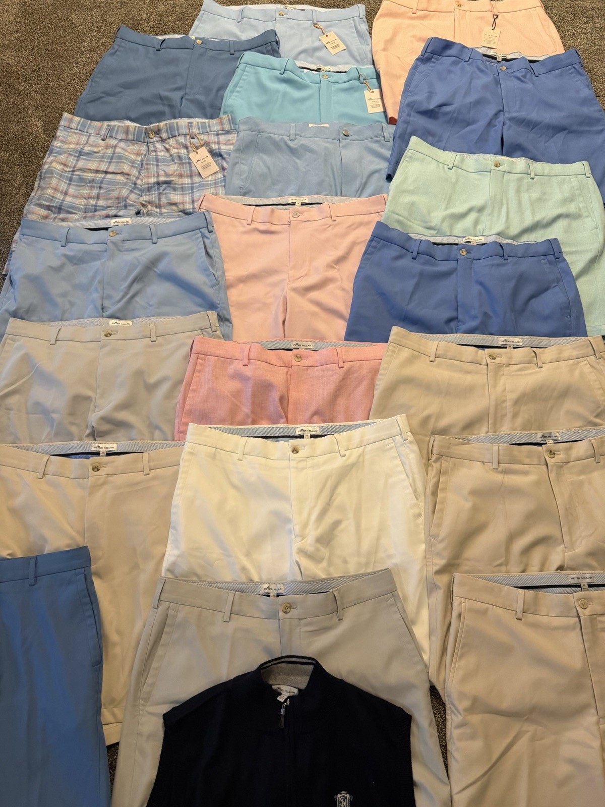 Lot of 20 Peter Millar Crown Sport Golf Shorts Size 35