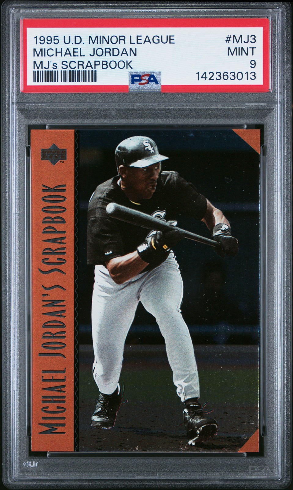 1995 UD MINORS MJ'S SCRAPBOOK #MJ3 MICHAEL JORDAN PSA 9