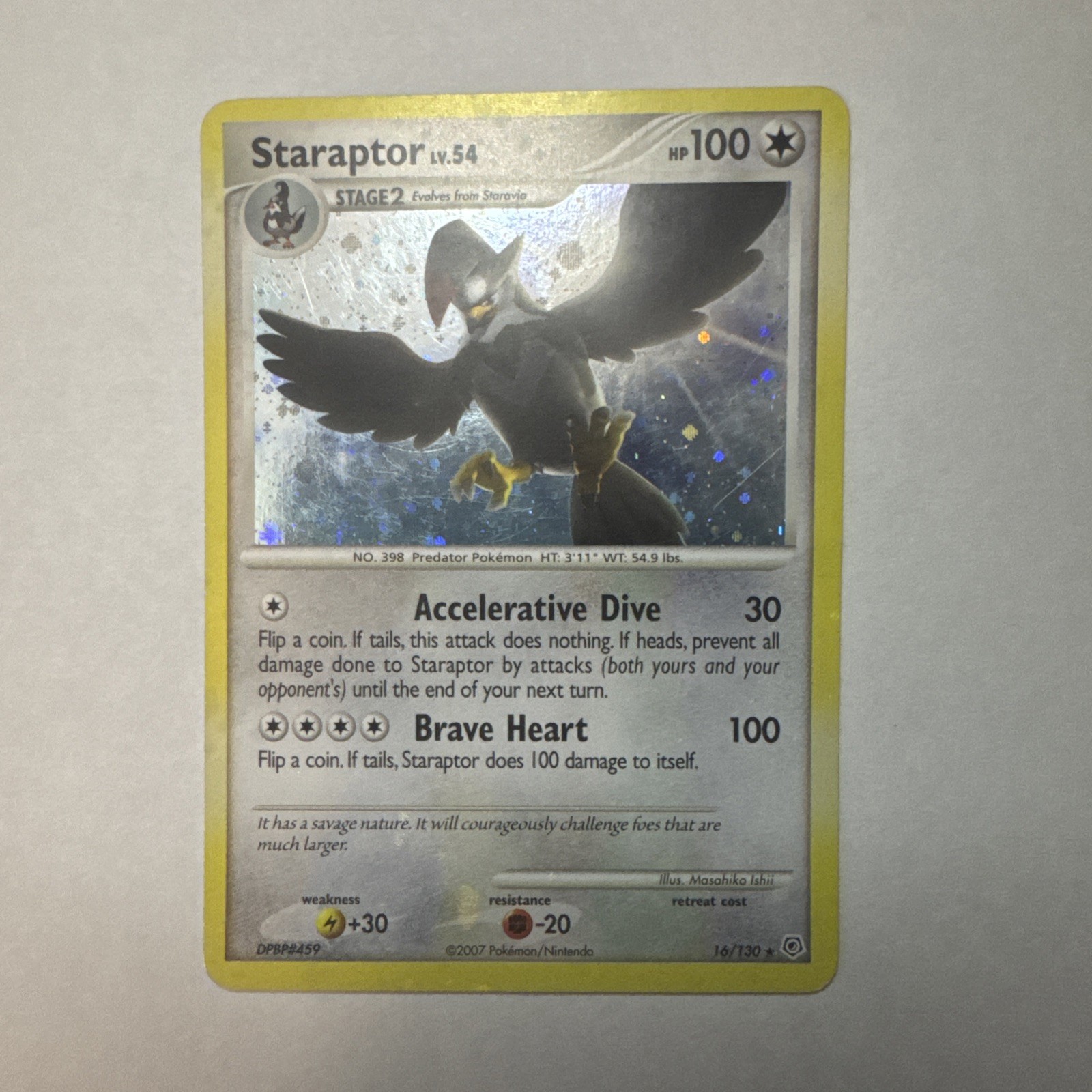 Staraptor 16/130 Diamond and Pearl Holo