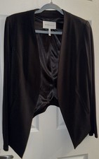 BCBGeneration Black Cropped Open Front Blazer Jacket Size Small