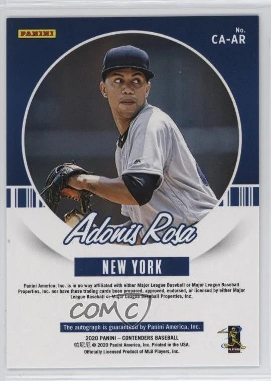 2020 Panini Contenders Contenders Auto Adonis Rosa #CA-AR Auto - Image 2 of 2