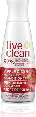 Live Clean Ultra Light Conditioner, Apple Cider, 350 mL