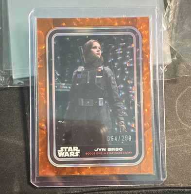 Topps Star Wars Rogue One: A Star Wars Story Jyn Erso #85 Orange /299 064/299