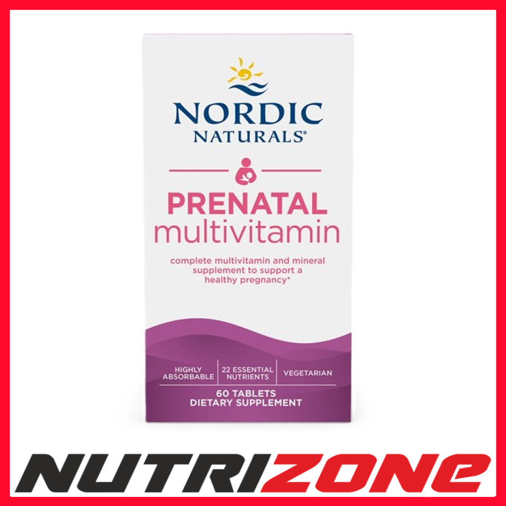 Nordic Naturals Prenatal Multivitamin Supports Healthy Pregnancy - 60 tablets
