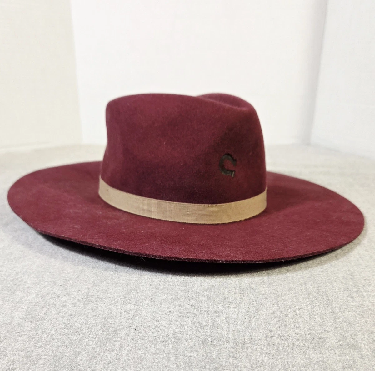 Charlie 1 Horse “Highway” Wool Felt Hat – Burgundy – Size M – NWT Charlie 1 Horse Burgundy Felt Western Hat | Mercari main image 3