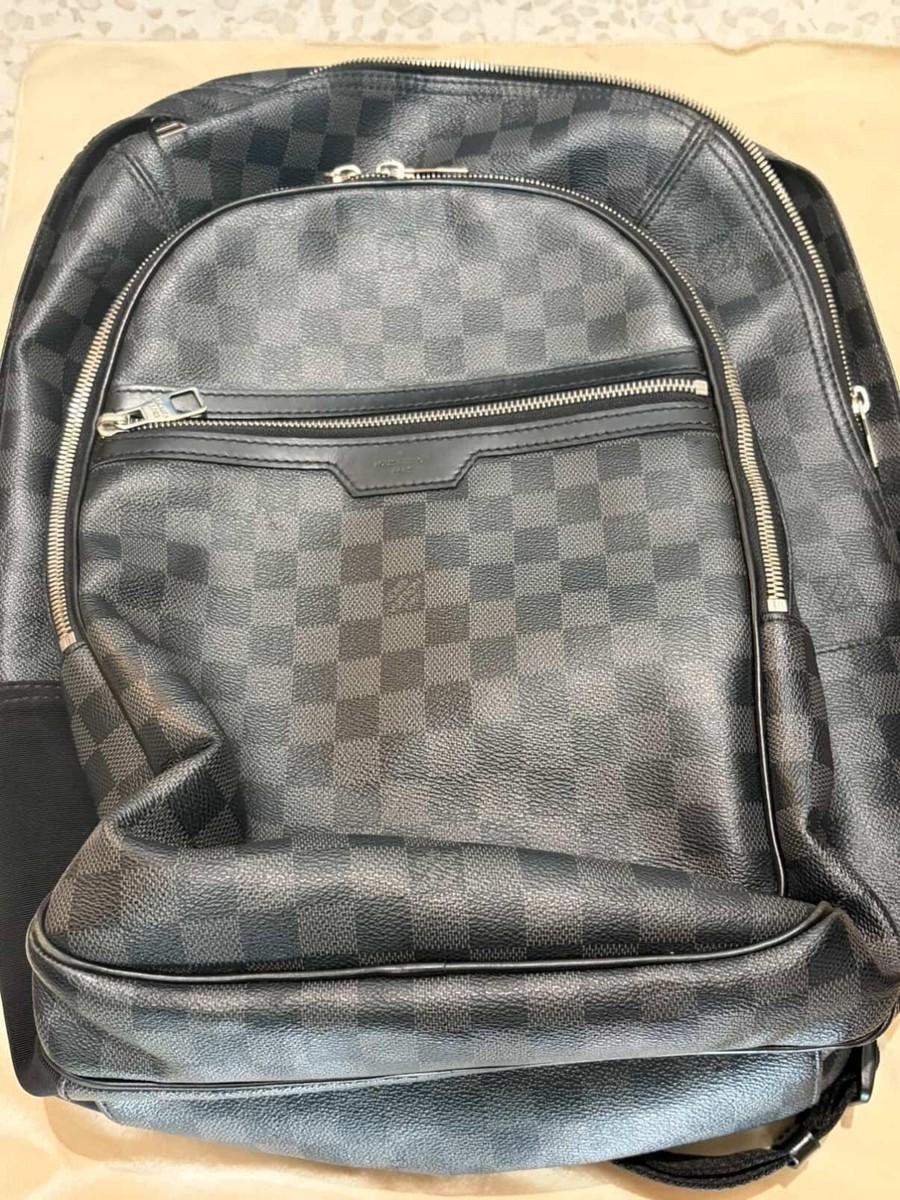 Louis Vuitton Michael Backpack in Damier Graphite Canvas.