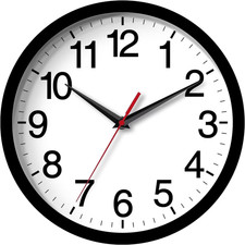 Wall Clock Modern 8 Inch Battery Operated Silent Non Ticking Small Analog Clock
