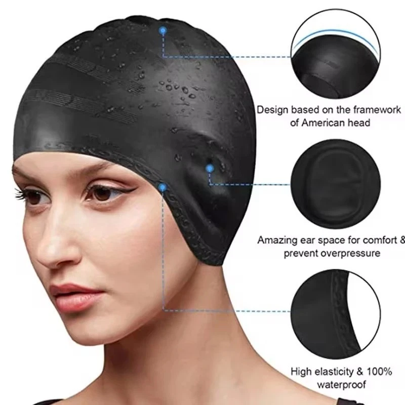 Silicone Swim Cap | Swimming Caps For Women & Men - Summer Sale Is Live