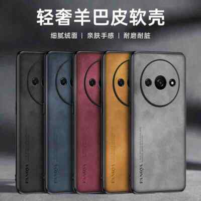 For Xiaomi Redmi A3 Luxury Leather Retro Business Soft Rubber Skin Case Cover