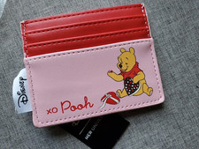 Disney Winnie The Pooh Valentine's Day heart XO Cardholder ID Wallet - NEW