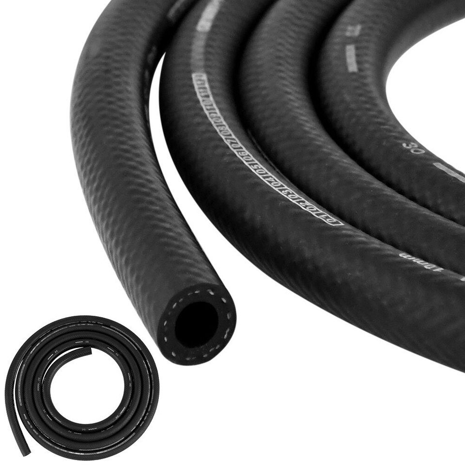 10 Ft 5/16 Inch ID Fuel Line Hose – NBR Rubber, High Pressure, Oil & Heat Resistant For Engines