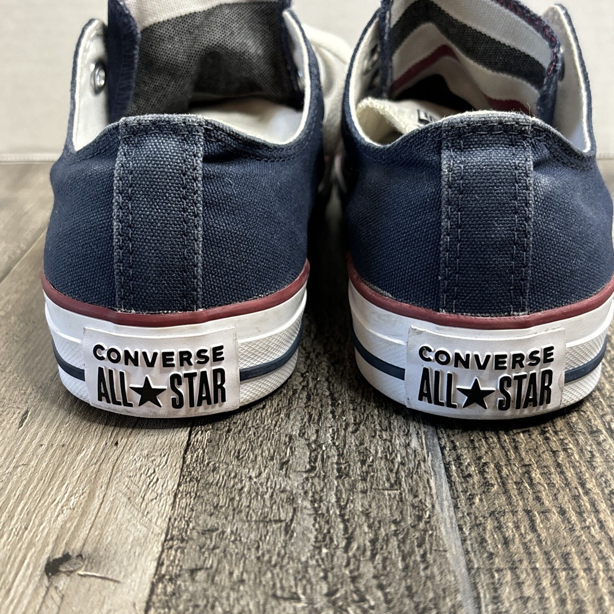 Converse Chuck Taylor All Star Blue Womans Dual Tongue Red White