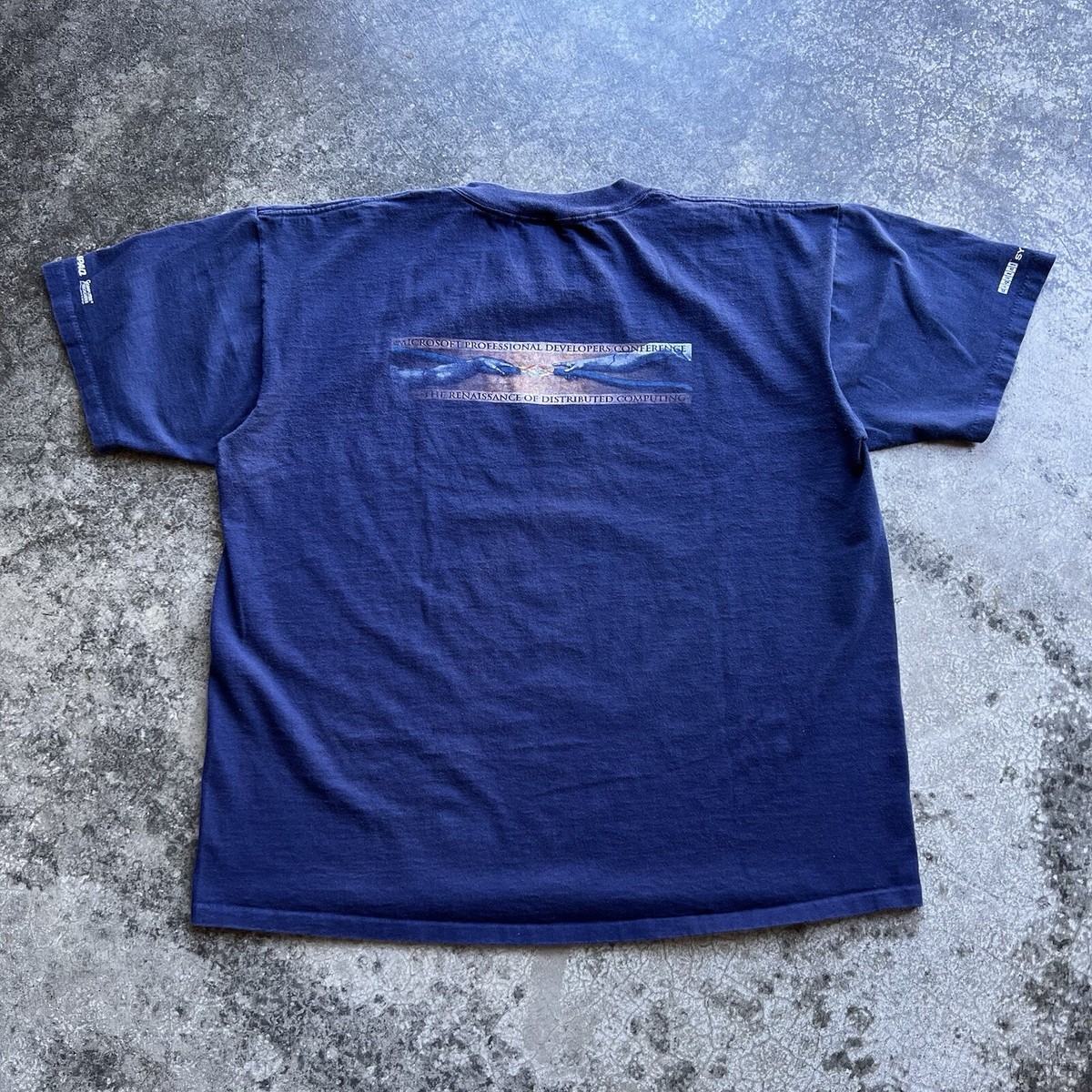 Vintage 90s Microsoft Art Professional Developers Conference T