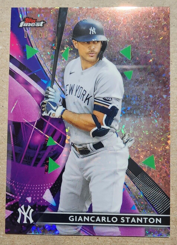 2021 Topps Finest Speckle Giancarlo Stanton (2/50)