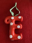 lot three xmas tree baubles decorations  “E” Red Green White — photo 2