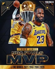 LeBron James 2020 NBA Finals MVP Los Angeles Lakers 8x10 NBA Basketball Photo