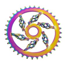 OG Lowrider Gabbia Bicicletta Pignone Torto Catena 36T NEON PER BICI 20"
