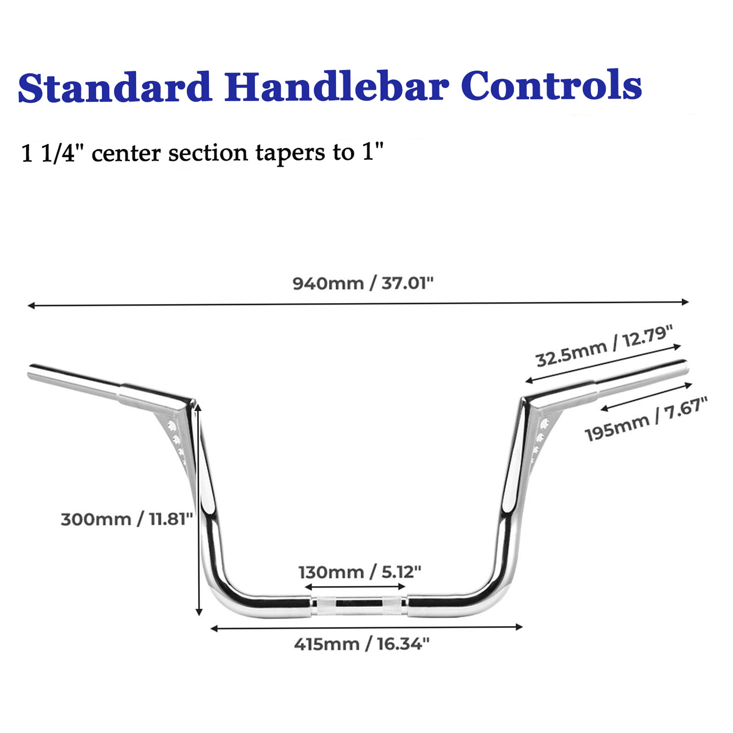 For Harley Ultra Limited FLHTK 20102020 New 12" Rise Ape Hanger Bar