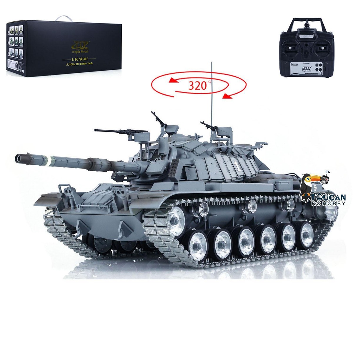 Remote Control Tank That Shoots 1:36 Scale Battle Shooting Remote