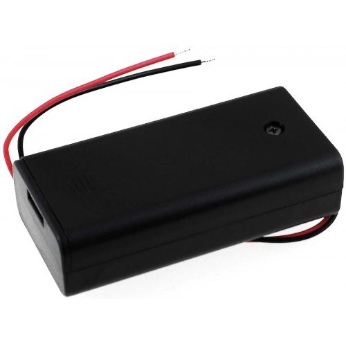battery holder for 2x Mignon/AA batteries with connector cable