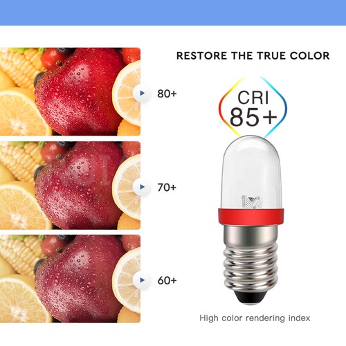 Ruiandsion E10 LED Bulb 230V Floor lamp Table lamp Pendant fixtures 1W Red 100lm - Picture 4 of 8