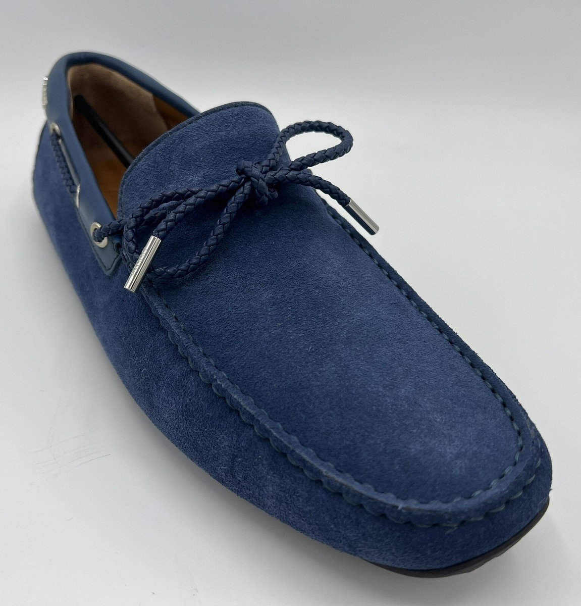 Bally Pindar Blue Suede Driver Size US 9 Made in Italy | eBay display picture 3