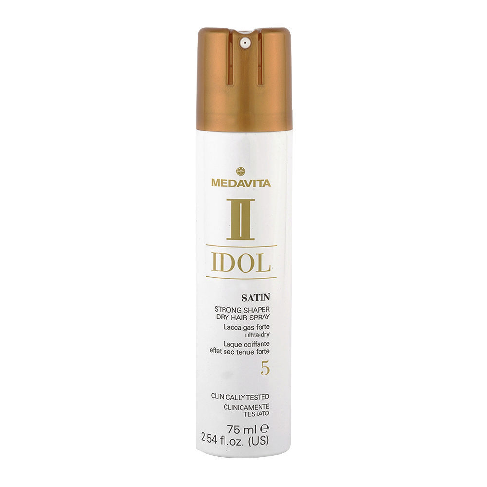 Medavita Idol Texture Satin Strong Shaper Dry Hairspray 75ml TRAVEL lacca forte
