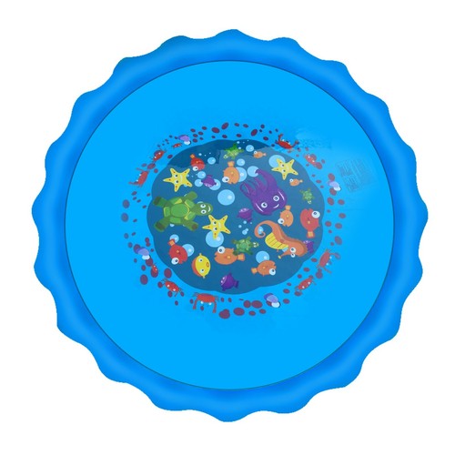 170cm Inflatable Water Splash Spray Mat Kids Sprinkler Play Pad Outdoor Pool Toy - Afbeelding 12 van 13