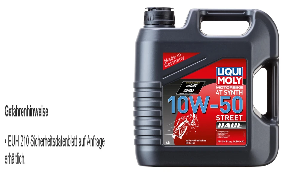 Liqui MOLY Moto 4t Synthétique 10w50 10w-50 Rue Course 4l