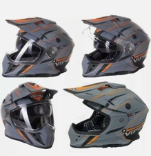 CASCO MOTO VIPER RX-V288 DOPPIA VISIERA SPORT ENDURO OFF ROAD MX QUAD VENTURA