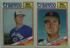 1988 REVCO (NOW CVS) ERROR/WRONG BACK BASEBALL CARD PAIR