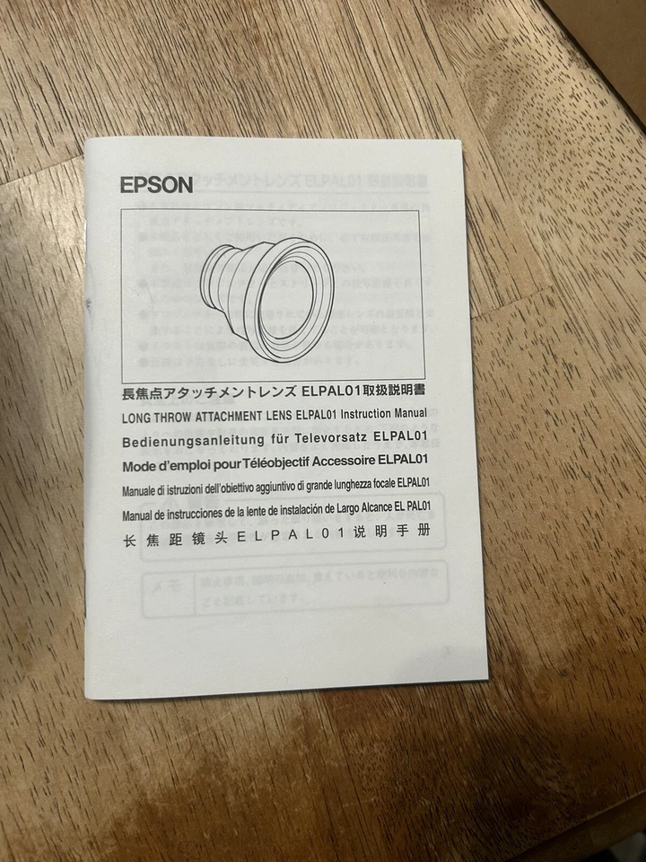 EPSON ELPAL01 Long Throw Projector Attachment Lens - Image 4 of 4