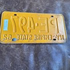 1963 New York PROFESSIONAL ENGINEER License Plate. Vintage 1962 Base Rare PE 497 — photo 6