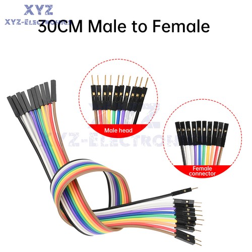 10PIN Dupont Cable Jumper Wire 28Core 20 30cm F-M F-F M-M For Arduino Breadboard - Picture 28 of 29