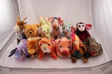 Ty Beanie Baby Zodiac Animals Lot of 12, Complete Set from Rat to Pig, All NEW