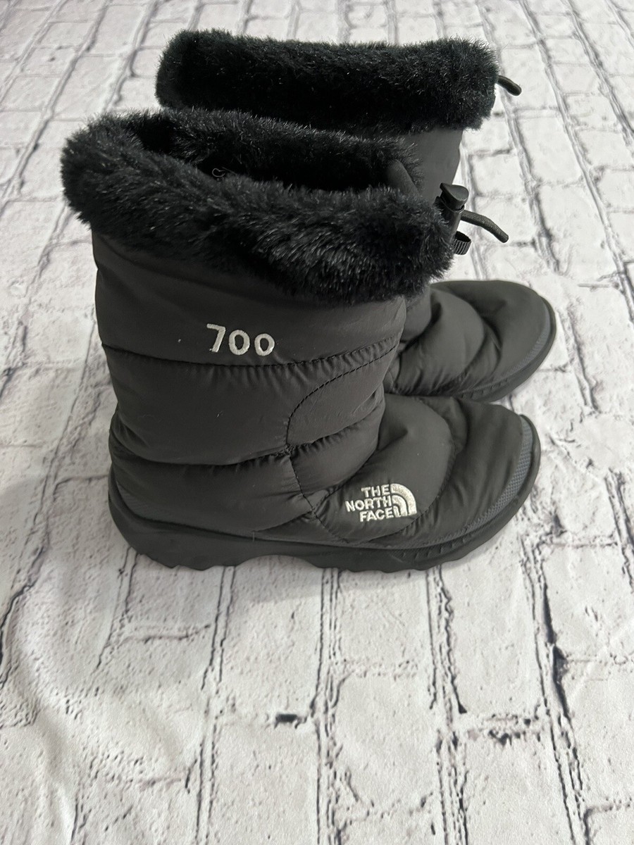 The North Face W Size 5 Nuptse Puffer Boots Women Black Quilted