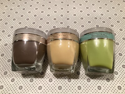 Chesapeake Bay Jar Candle 10oz 2/Vanilla Rum 2/Hinoki Bonsai 1/Eucal Mint U Pick