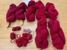 Yarn Lot 7 4 oz Hanks Loose PATERNA Tapestry 100 Wool Worsted Quality