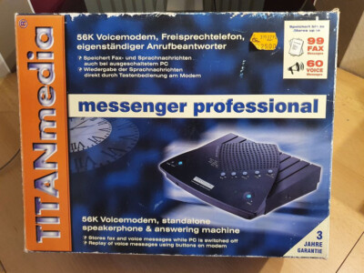Voice Modem TITAN Media Messenger 56K Modem Freisprechtelefon Anrufbeantworter