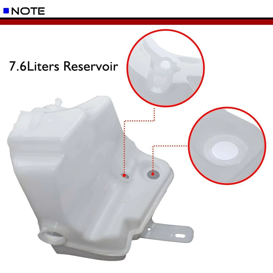 Depósito de líquido para lavadora de parabrisas con 4 orificios para Mercedes-Benz ML320 ML500 Foto 2 de 4